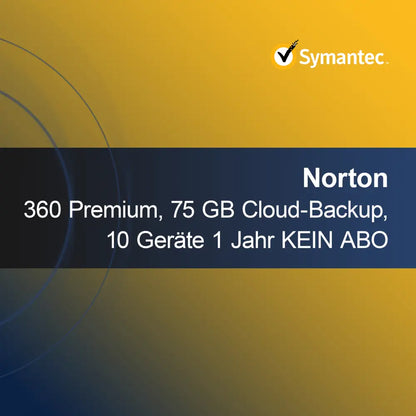 Norton 360 Premium, 75 GB de copia de seguridad en la nube, 10 dispositivos 1 año SIN SUSCRIPCIÓN