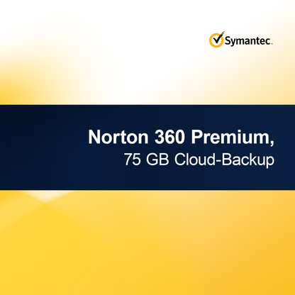 Norton 360 Premium, 75 GB Cloud Backup