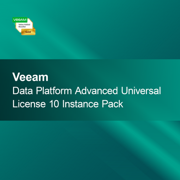Paquete de 10 instancias de licencia universal avanzada de la plataforma de datos Veeam